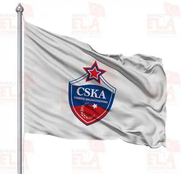 CSKA Moskova Trkiye Organizasyonu Gnder Flamas ve Bayraklar