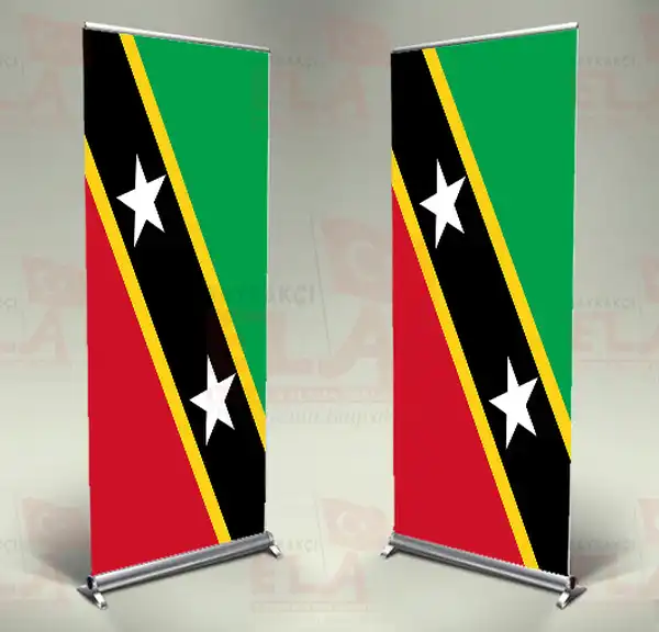 Saint Kitts ve Nevis Banner Roll Up