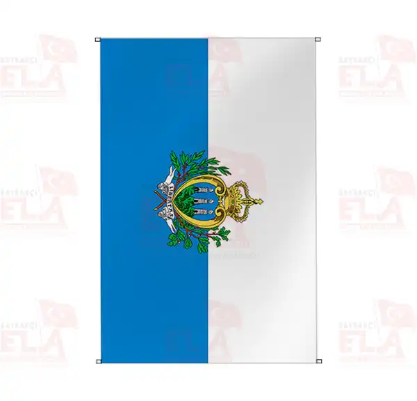 San Marino Bina Boyu Flamalar ve Bayraklar