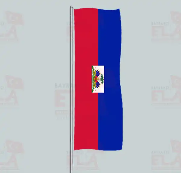 Haiti Yatay ekilen Flamalar ve Bayraklar