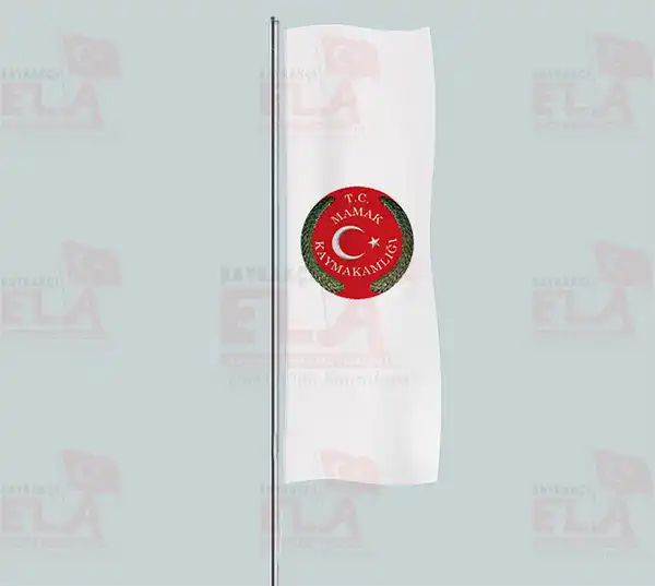 Ankara Mamak Kaymakaml Yatay ekilen Flamalar ve Bayraklar