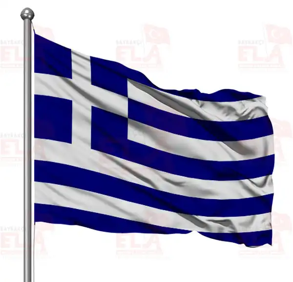 Yunanistan Gnder Flamas ve Bayraklar