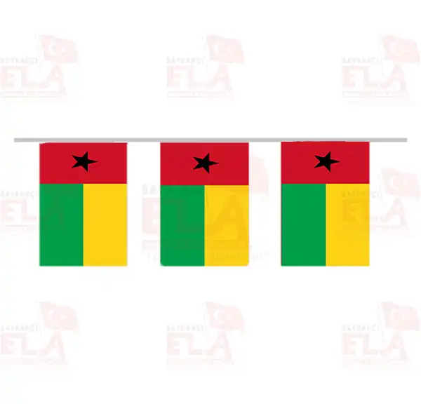 Gine-Bissau pe Dizili Flamalar ve Bayraklar