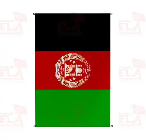 Afganistan Bina Boyu Flamalar ve Bayraklar
