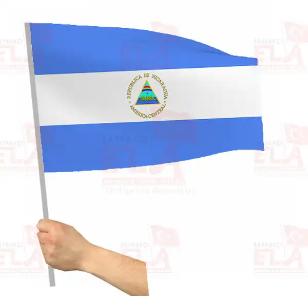 Nikaragua Sopal Bayrak ve Flamalar