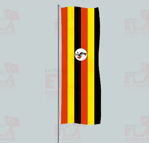 Uganda Yatay ekilen Flamalar ve Bayraklar