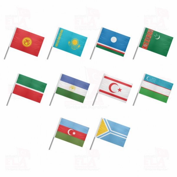 10 Lu Sopal� T�rk Devletleri Bayra��