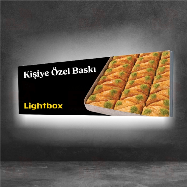 100x400 Lightbox Bask� I��kl� Light box kuma� bask�