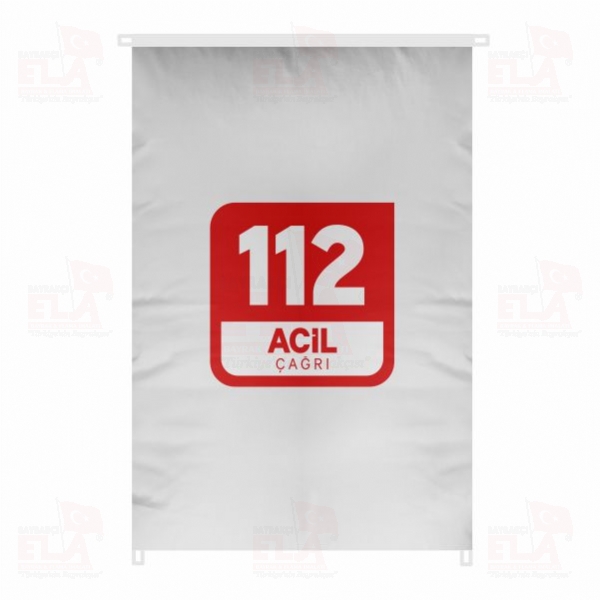 112 Acil �a�r� Merkezi Bina Boyu Bayraklar
