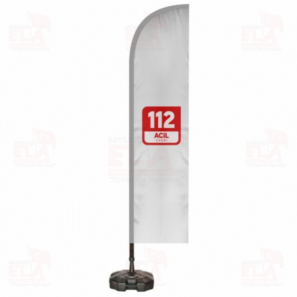 112 Acil �a�r� Merkezi Plaj Bayra�� ve Yelken Bayra��