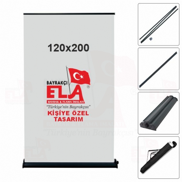 120x200 Roll Up Banner Bask