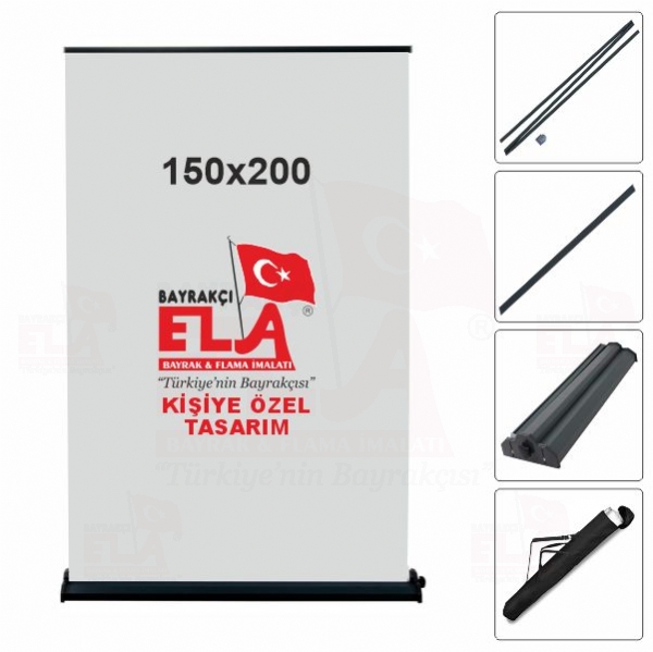 150x200 Roll Up Banner Bask