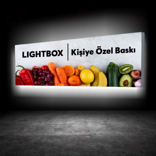 150x500 Lightbox Bask� I��kl� Light box kuma� bask�