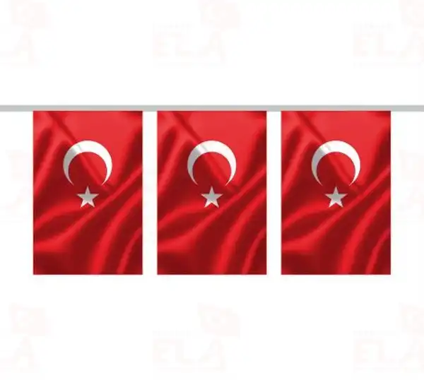20x30 İpe Dizili Türk Bayrağı