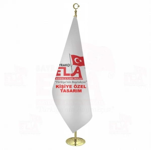Logolu Makam Bayra�� Gold Direkli