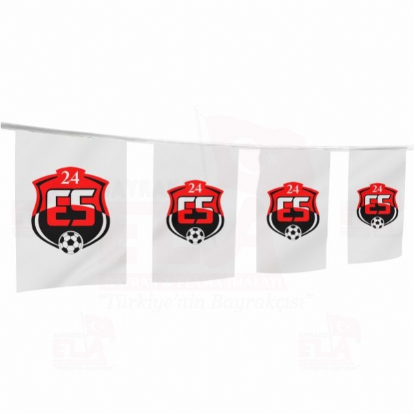 24 Erzincanspor �pe Dizili Flamalar ve Bayraklar