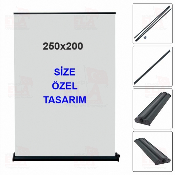 250x200 Cm L�x Rollup Banner Pro Devrilmez Medium Model