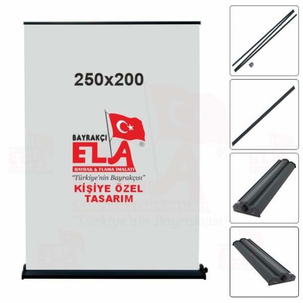 250x200 Roll Up Banner Bask