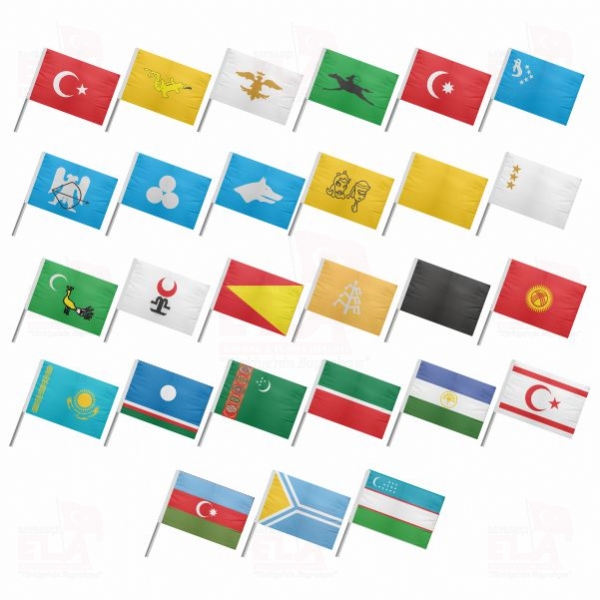 27 Li Sopal� T�rk Devletleri Bayra��