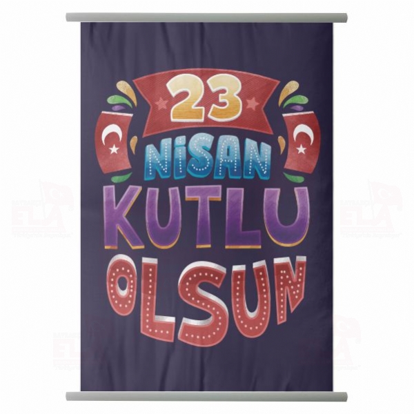 65x100 Branda Vinil 23 Nisan Afi�i