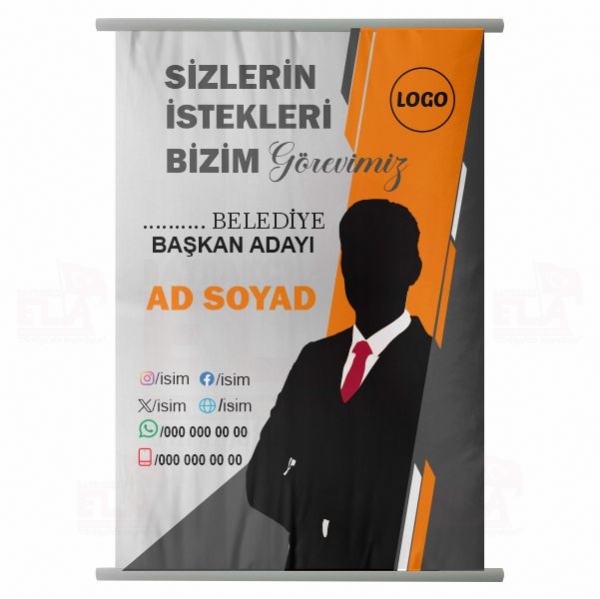 65x100 Branda Vinil Belediye Afi�i