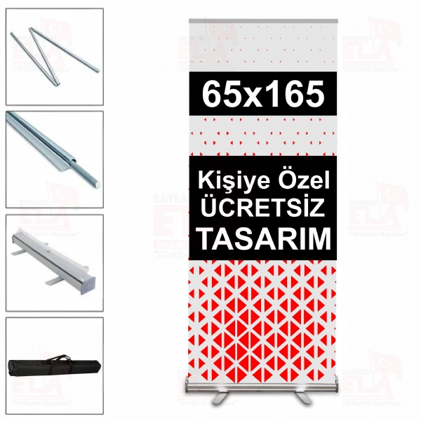 65x165 Roll Up Banner Bask�