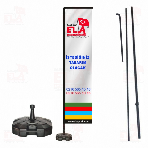 75x300 L Plaj Bayra�� L Yelken Bayra�� L Tipi Plaj Bayra��