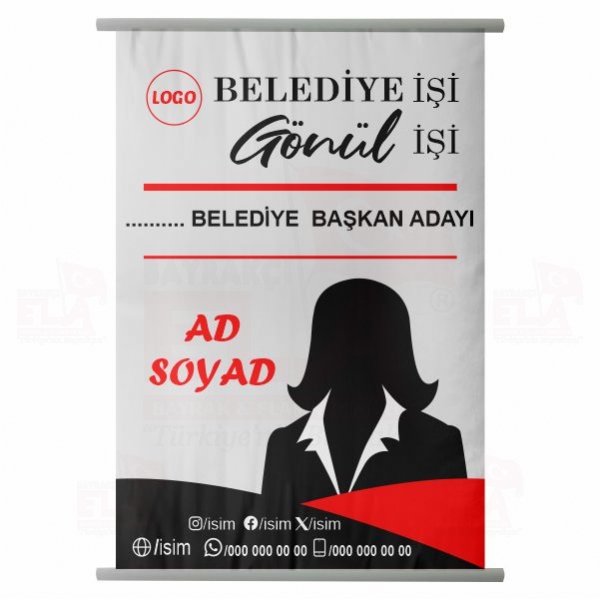 80x150 Branda Vinil Belediye Afi�i