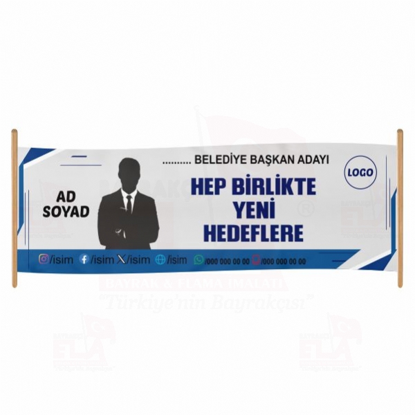 80x200 Branda Vinil Belediye Afi�leri