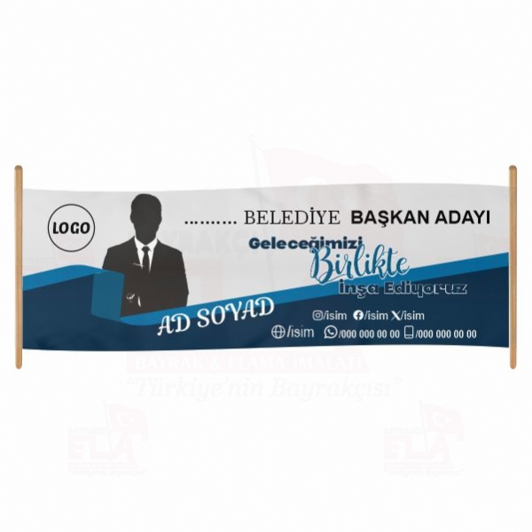 80x400 Branda Vinil Belediye Afi�leri