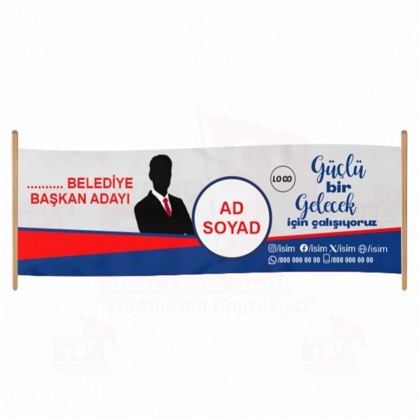 80x450 Branda Vinil Belediye Afi�leri