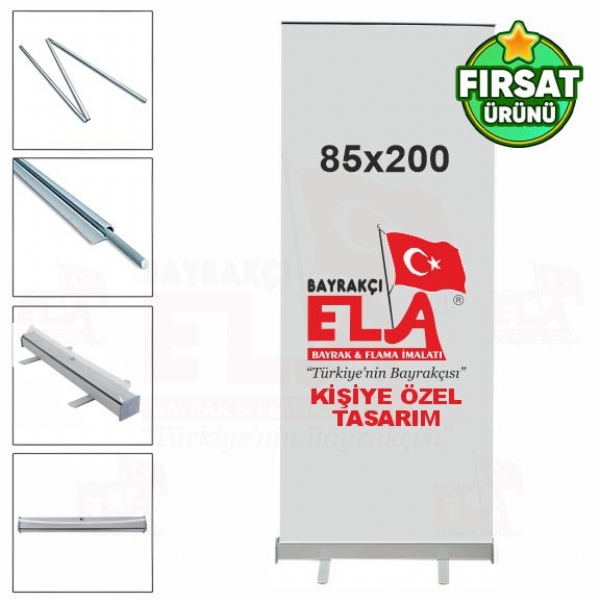 85x200 Roll Up Banner Bask