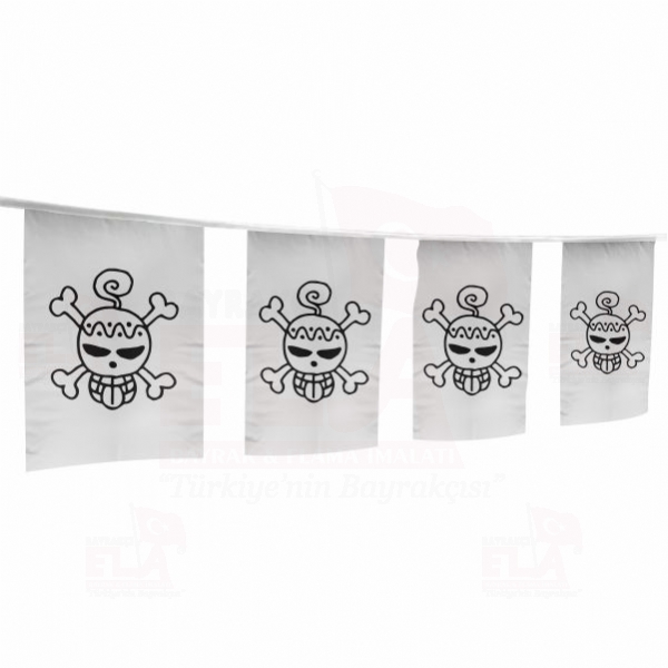 A Jolly Roger With An Original Design �pe Dizili Flamalar ve Bayraklar