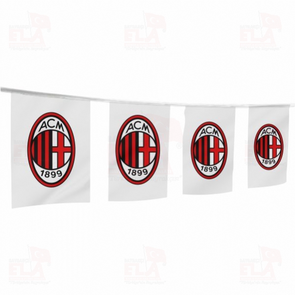 AC Milan �pe Dizili Flamalar ve Bayraklar