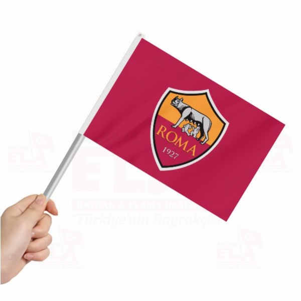 AS Roma Sopal� Bayrak ve Flamalar