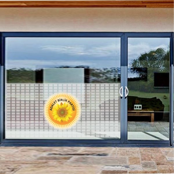 Adalet Birlik Partisi Cam Sticker Etiket Adalet Birlik Partisi Cam Yap��kan� Adalet Birlik Partisi Cam Yaz�s�