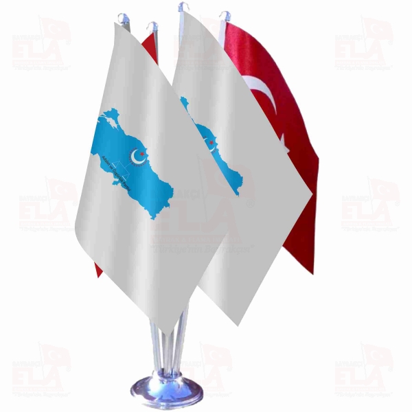 Adalet Ve �zg�rl�k Partisi D�rtl� �zel Masa Bayra��