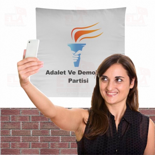 Adalet ve Demokrasi Partisi Bez Arka Plan Manzara