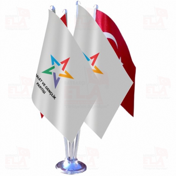 Adalet ve Gen�lik Partisi D�rtl� �zel Masa Bayra��