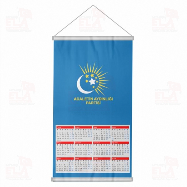 Adaletin Ayd�nl��� Partisi Bez Takvim Dijital Bask� Adaletin Ayd�nl��� Partisi Duvar Takvim