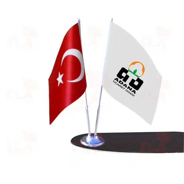Adana Ticaret Odası 2 li Masa Bayrağı