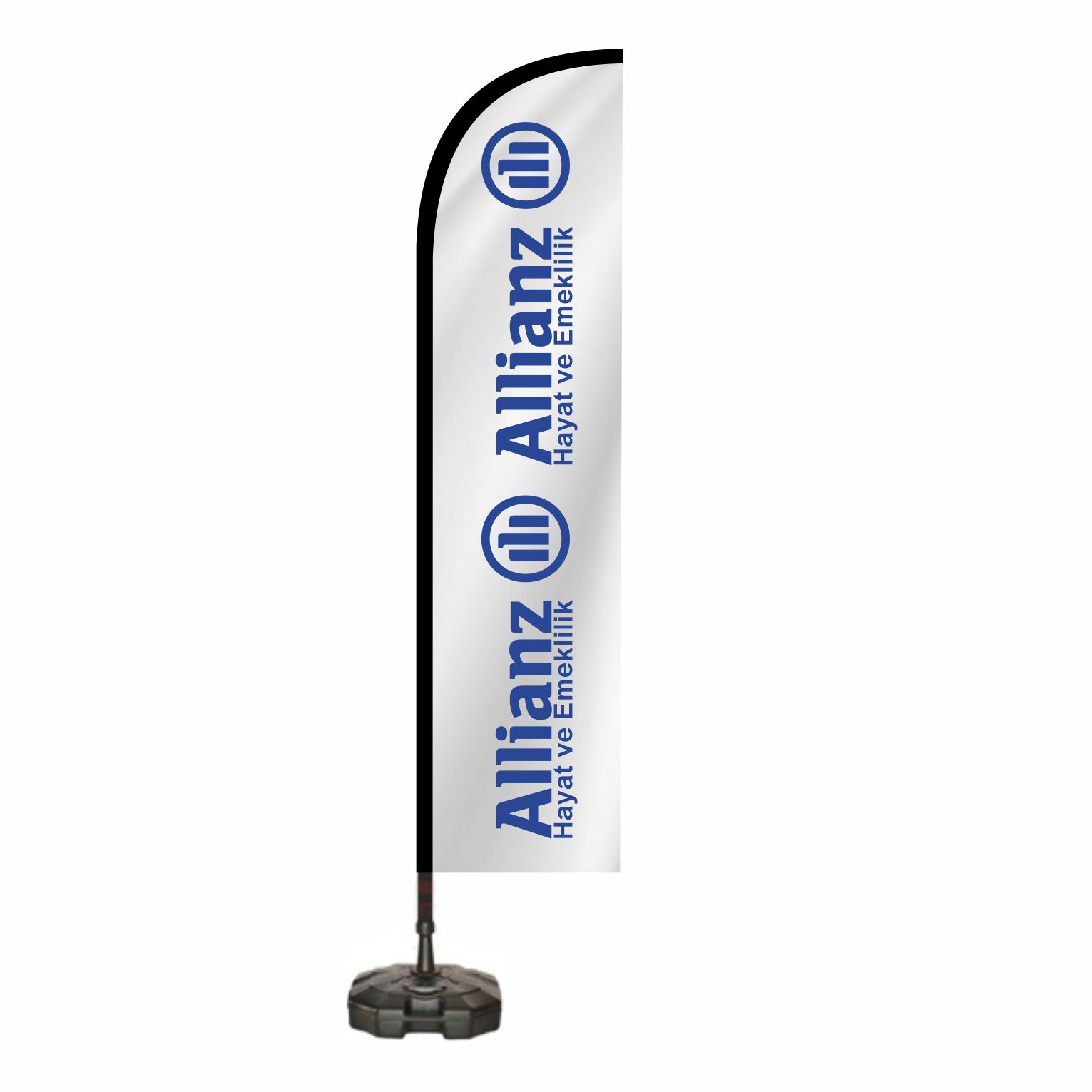 Allianz Hayat Emeklilik �zel Tasar�m Bayrak Allianz Hayat Emeklilik �ste�e �zel Bayraklar