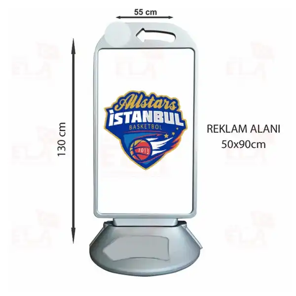Allstars stanbul Basketbol Kaldrm Park Byk Boy Reklam Dubas
