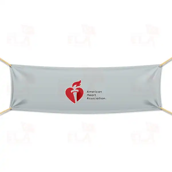 American Heart Association Afi ve Pankartlar