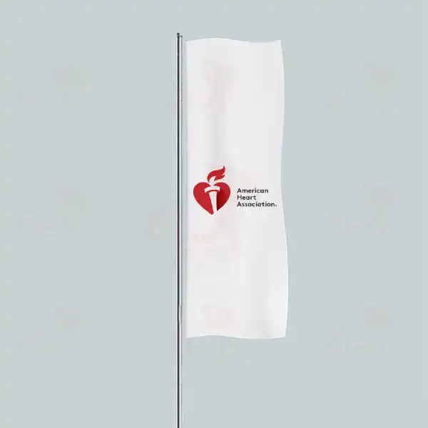 American Heart Association Yatay ekilen Flamalar ve Bayraklar