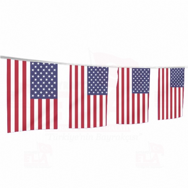 Amerika Birleşik Devletleri İpe Dizili Flamalar ve Bayraklar