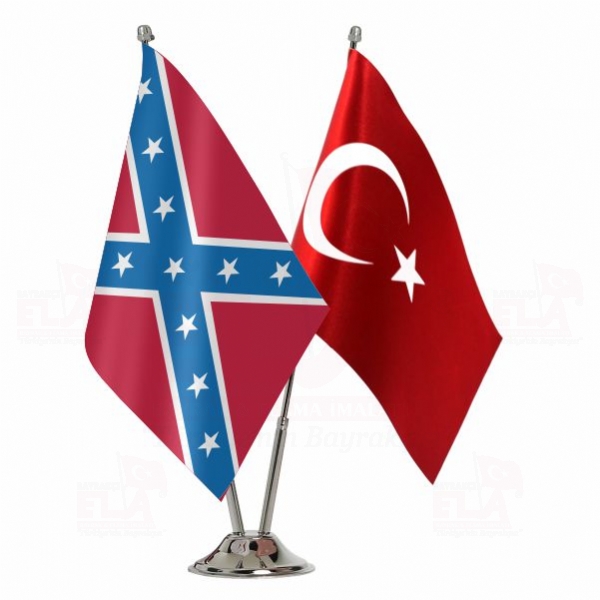 Amerika Konfedere Devletleri 2 li Masa Bayra��