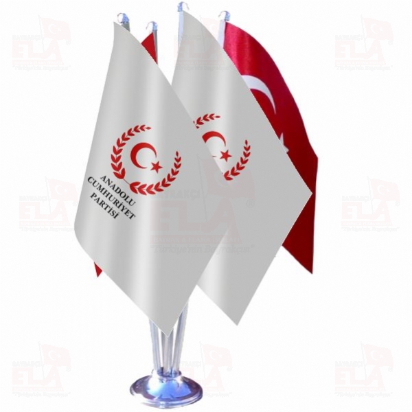 Anadolu Cumhuriyet Partisi D�rtl� �zel Masa Bayra��
