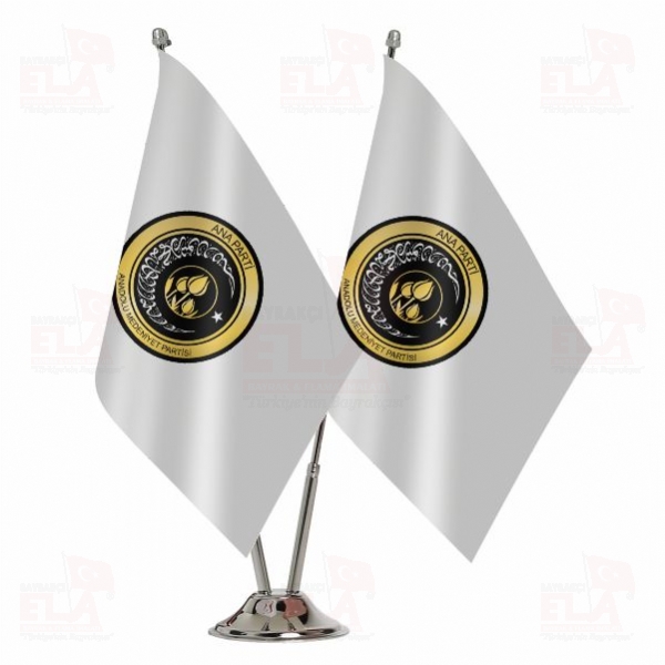 Anadolu Medeniyet Partisi �kili Masa Bayra��