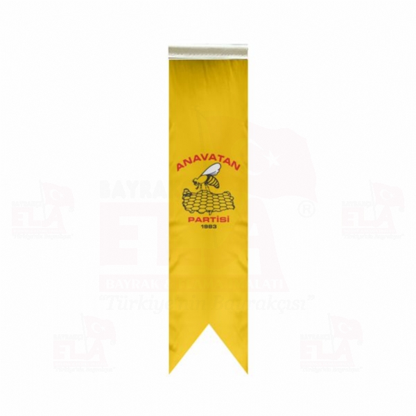 Anavatan Partisi Sarı Özel Logolu Masa Bayrağı